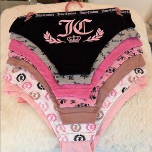 NWT Juicy Couture Women’s Multicolor Panty Collection 7 Pack